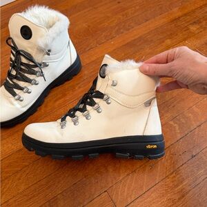 White Fur-Lined winter Boots